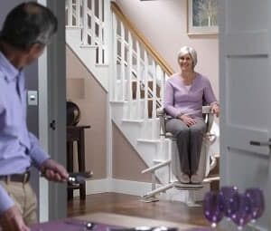 Rental Stannah Siena 260 Stairlift Stannah curved stairlift
