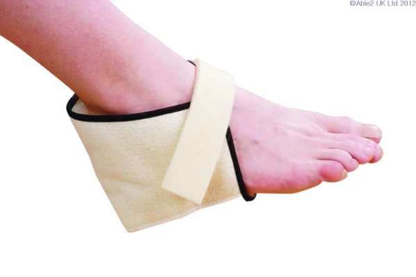 Adjustable walking ankle support brace for mobility aid.