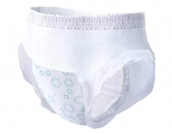 Disposable adult incontinence pad for mobility aids, discreet and comfortable.