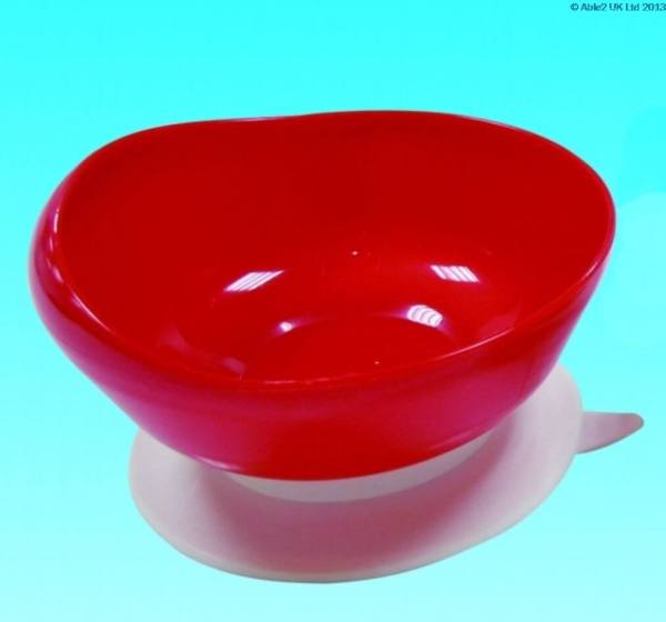 Portable mobility aid bowl for elderly and disabled.