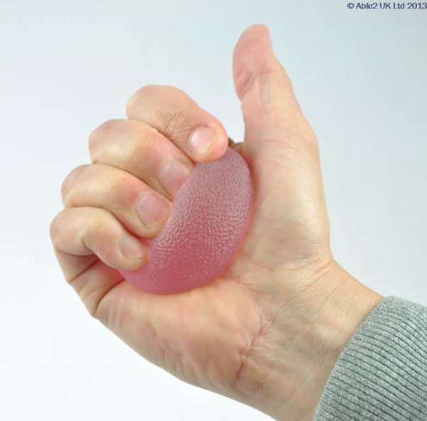 Comfortable gel hand grip for mobility aids, ergonomic support for easier handling.