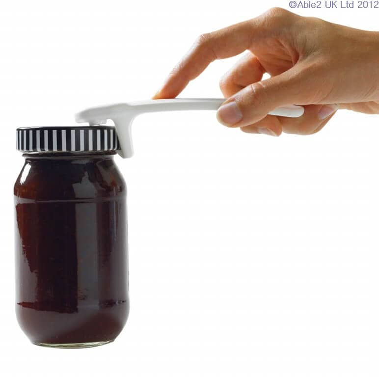Easy-open jar grab and hand mobility aid for seniors and disabled individuals.