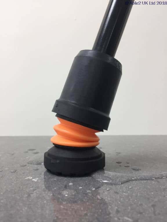 Shock absorber rally suspension part for mobility scooters and wheelchairs.