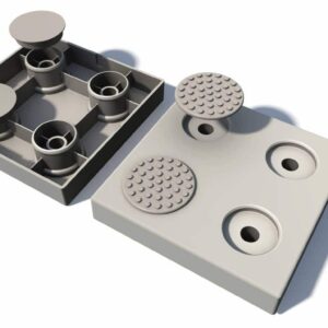 Non-slip adaptive grab rail set for mobility aids and bathroom safety.