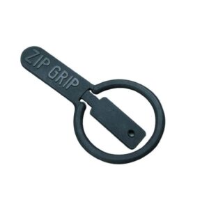 Zip Grip Anti-theft zippable grip lock for mobility scooters and wheelchairs, easy to use.