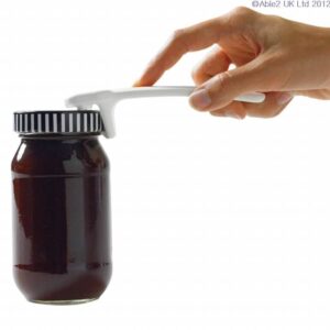 Easy-open jar opener for disabled and elderly mobility aids.