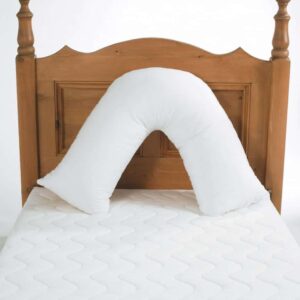 Harley 'V' Pillow Portable bed wedge pillow for comfortable sleeping and medical support, ideal for mobility and health needs.