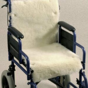 Wheelchair Seat and Back Cover - Fleece Soft plush wheelchair cushion for comfortable mobility assistance.