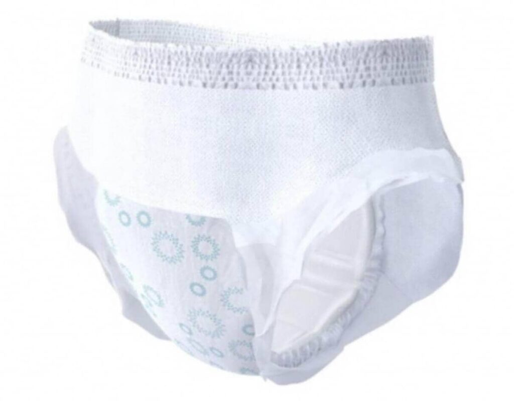 Disposable adult incontinence pad for mobility aids, discreet and comfortable.