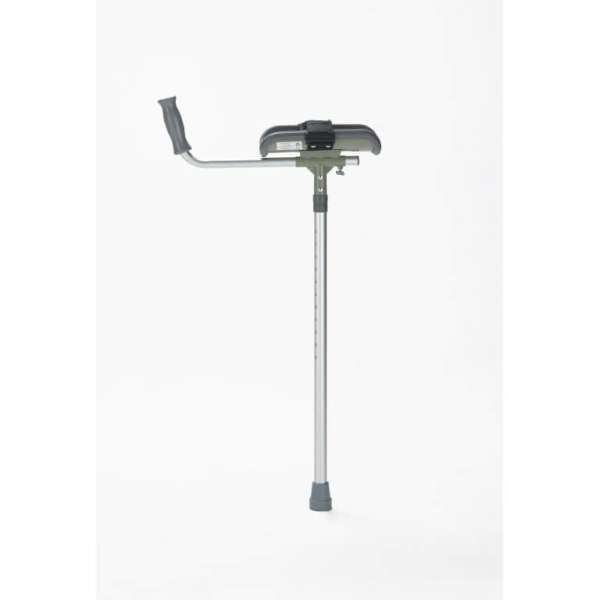 Adjustable walking cane with LED light for mobility assistance and support.