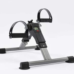 Adjustable pedal exerciser for mobility and fitness training, ideal for senior and disabled users.