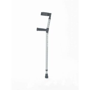 Combi Double Adjustable Elbow Crutches Lightweight aluminium adjustable walking cane with ergonomic handle for mobility support.