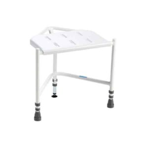 Corner Shower Stool Adjustable shower stool for mobility aid, non-slip feet and ergonomic design.