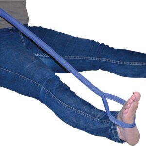 Straps for lifting and repositioning mobility chairs and scooters for easier transportation.