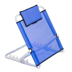 Adjustable Back Rest Lightweight Blue Shower Commode Chair for Seniors and Disabled Mobility Aids.