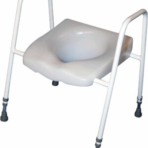 Raised Toilet Seat and Frame Portable shower chair for accessible mobility and comfort.
