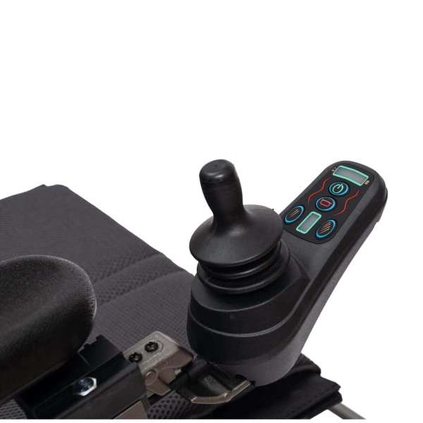 High-quality mobility scooter joystick control with accessible features for mobility aid users.