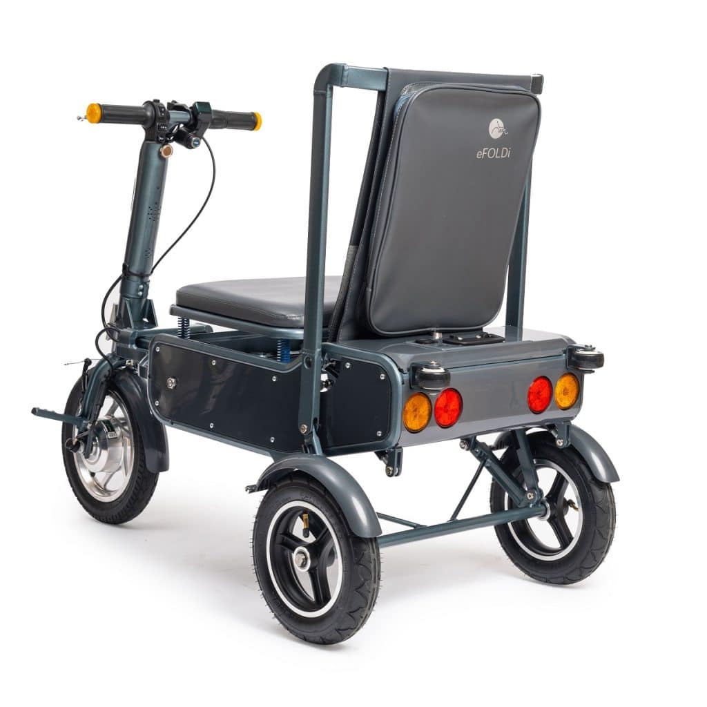 Lightweight electric mobility scooter for seniors and disabled individuals in the UK.