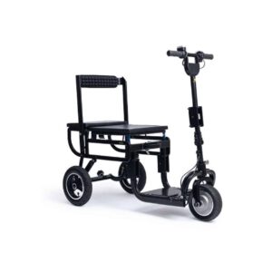 eFOLDi Lite Electric wheelchair with scooter functionality, ideal for mobility support and independence.