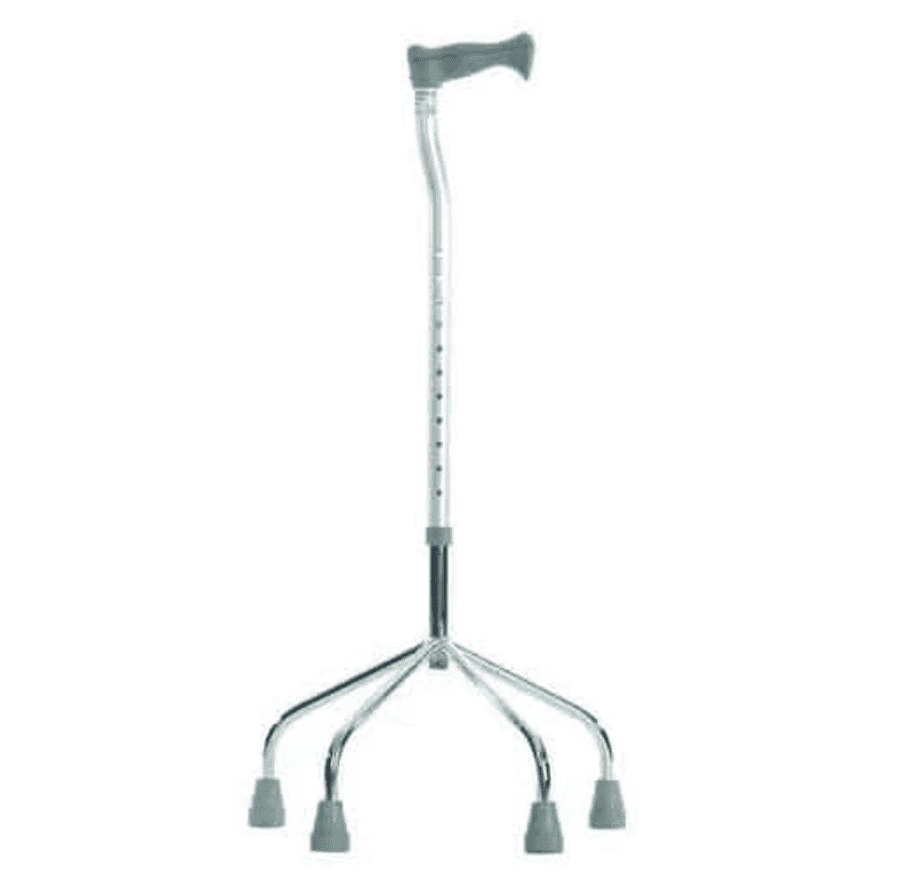Adjustable mobility aid, suitable for seniors and disabled, lightweight, and portable walking support.
