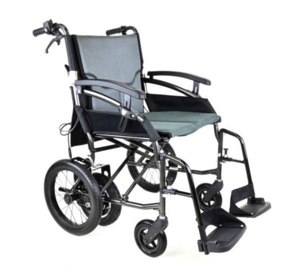 Lightweight mobility wheelchair for easy outdoor use and enhanced independence.