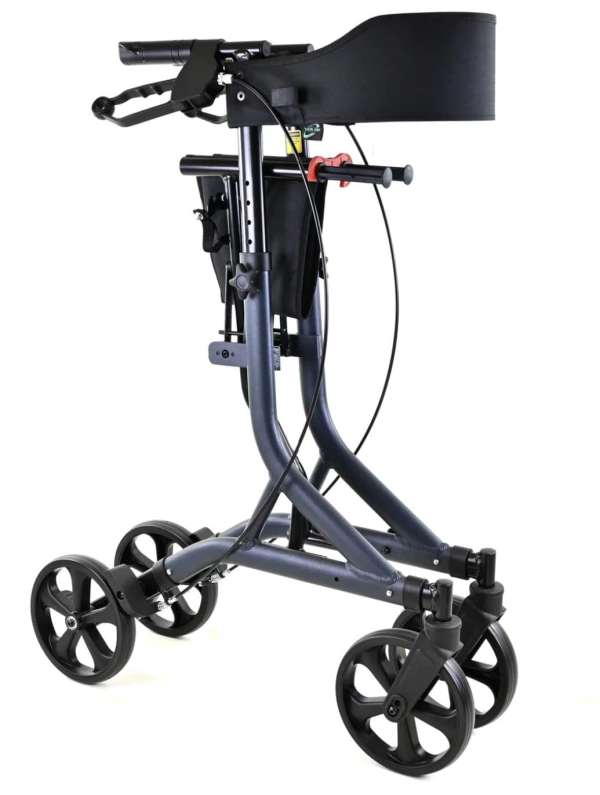 Lightweight mobility scooter for seniors and disabled individuals, easy to navigate indoors and outdoors.