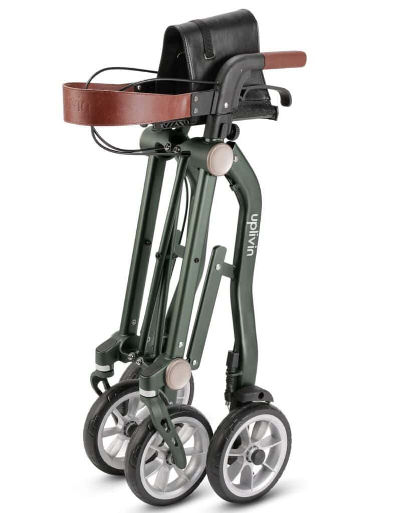 Lightweight mobility scooter with adjustable features for ease of use and comfort.