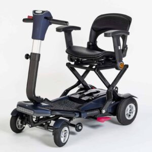 TGA Minimo Autofold Lightweight electric mobility scooter for elderly and disabled users in the UK.