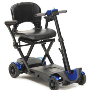 Drive Autofold Scooter Lightweight mobility scooter with comfortable seat and durable wheels for adult travel and independence.