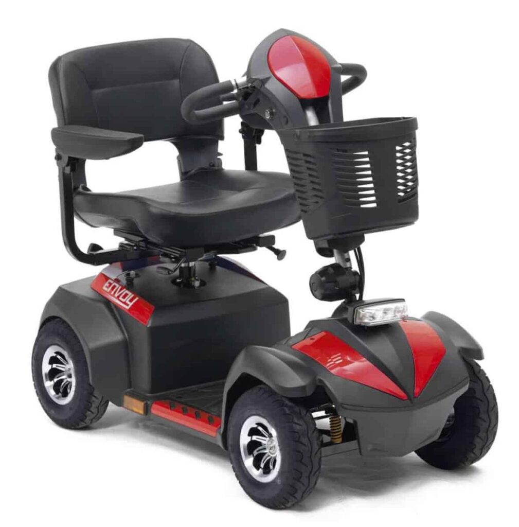 Electric mobility scooter for seniors and disabled, lightweight and reliable.
