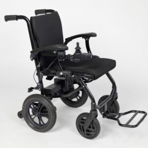 Monarch Mobility Ezi-Fold Traveller Powerchair Foldable mobility wheelchair for easy transport and independence in daily life.