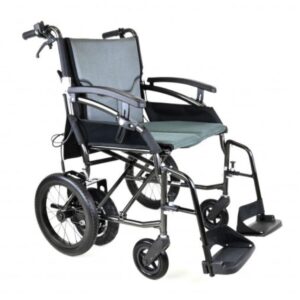 Lightweight mobility wheelchair for easy outdoor use and enhanced independence.