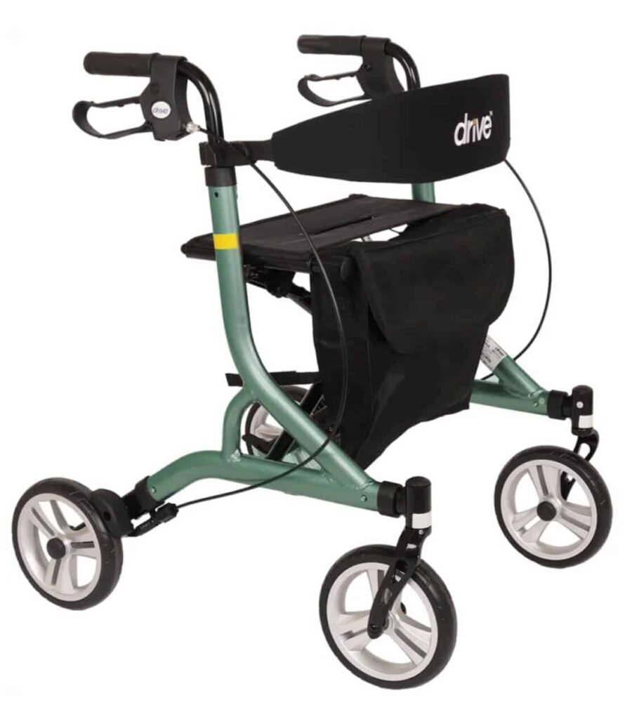 Lightweight mobility scooter with adjustable features for easy use and transport.