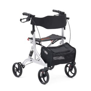Suspension Rollator Lightweight mobility scooter with foldable design for easy transport and independence.