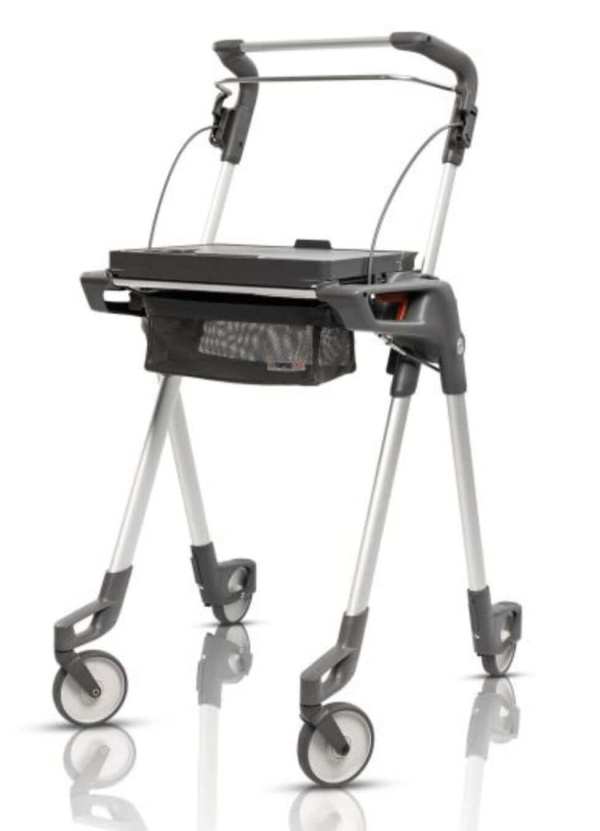 Foldable mobility walker with seat for easy mobility assistance | Affordable Mobility UK.
