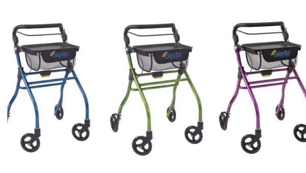 Alerta Four-Wheel Aluminium Indoor Rollator - Image 2